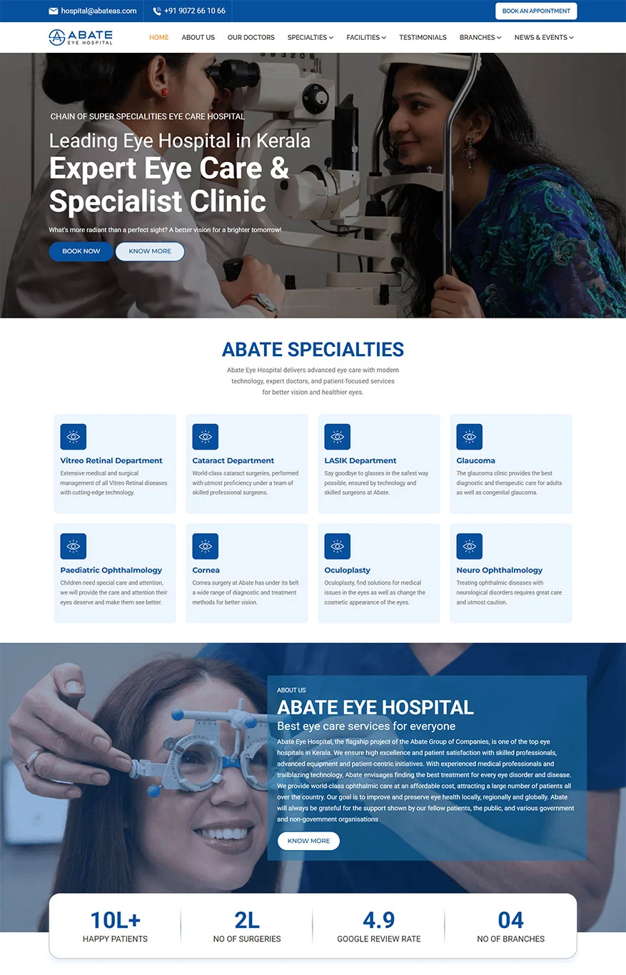 abate hospital seo result