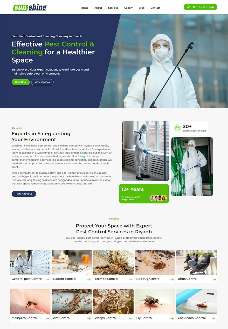 sunshine pest control seo result